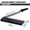 Paper Trimmer-12”,Paper Cutter Guillotine with Safety Blade Lock Heavy Duty Plastic Base Paper Cutting Board for Home, Office,School-Black
